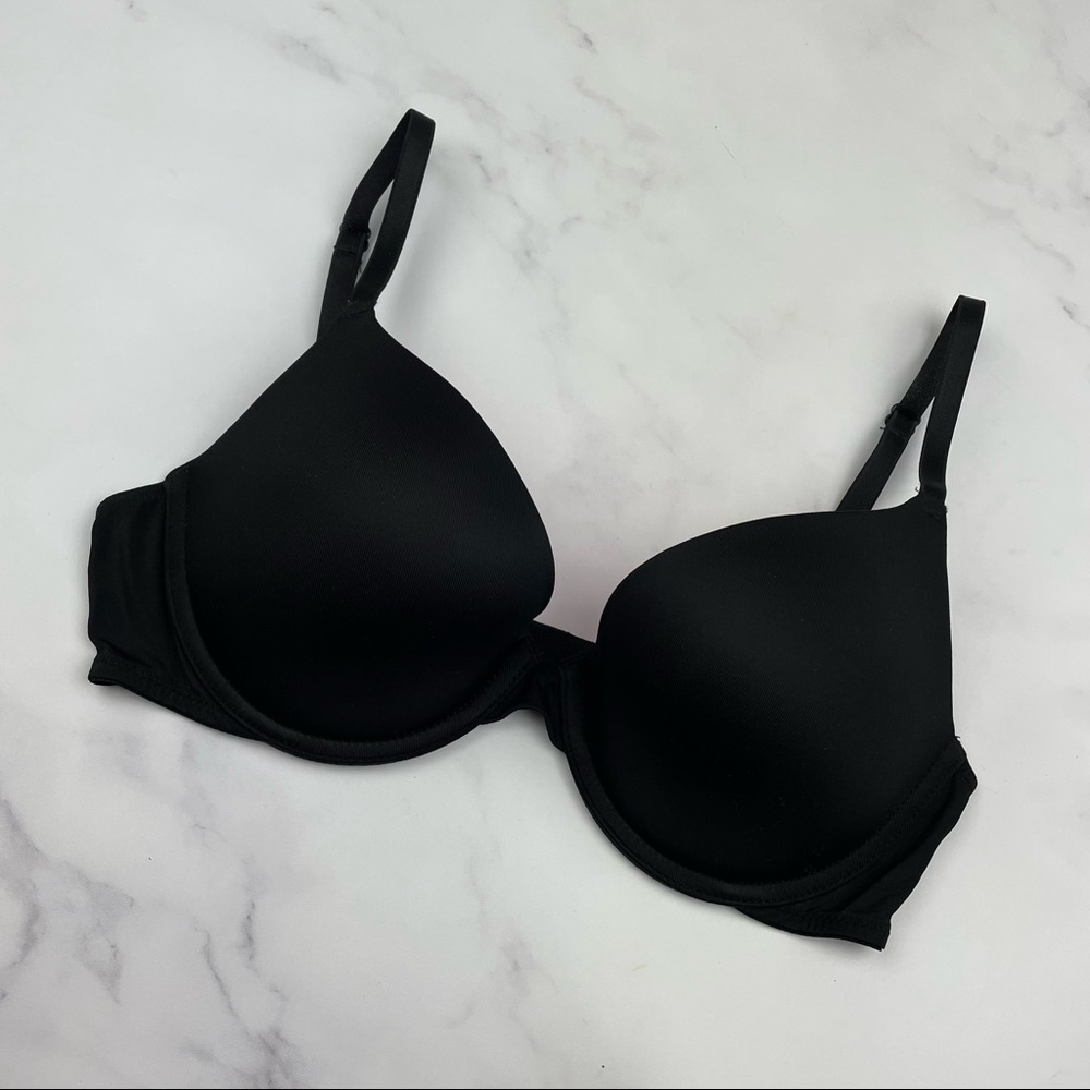Victoria’s Secret Pink Push Up Bra Black 34C